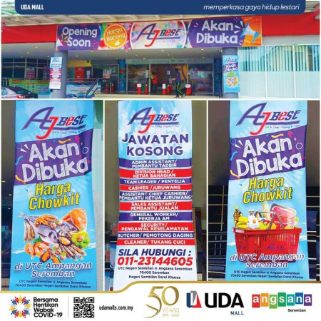 [Negeri Sembilan] Pasaraya AJ Best akan dibuka @ Angsana Seremban