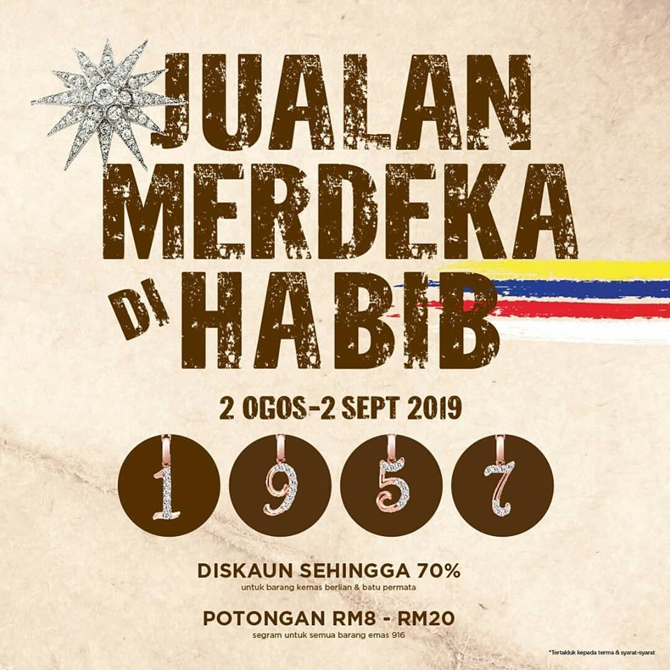[Johor] Aug 2 – Sep 2 Jualan Merdeka di HABIB @ Angsana Johor Bahru Mall
