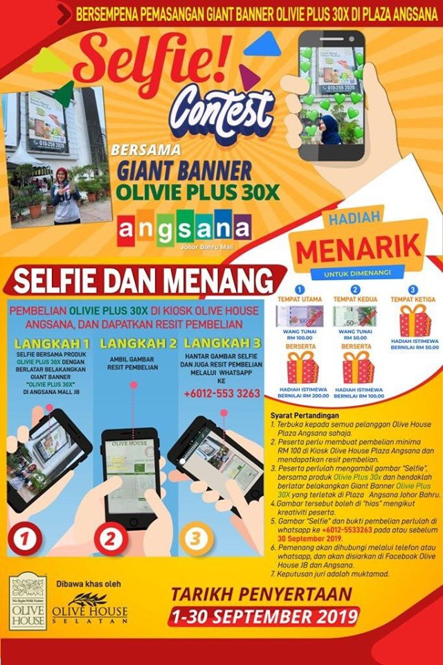 Sep 1 – 30, Selfie Contest @ Angsana Johor Bahru Mall